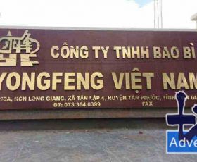 Chữ inox Vàng